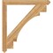 Ekena Millwork Merced Arts & Crafts Rough Sawn Bracket, Western Red Cedar, 4"W x 44"D x 48"H BKT04X44X48MRC03RWR - alternate 3
